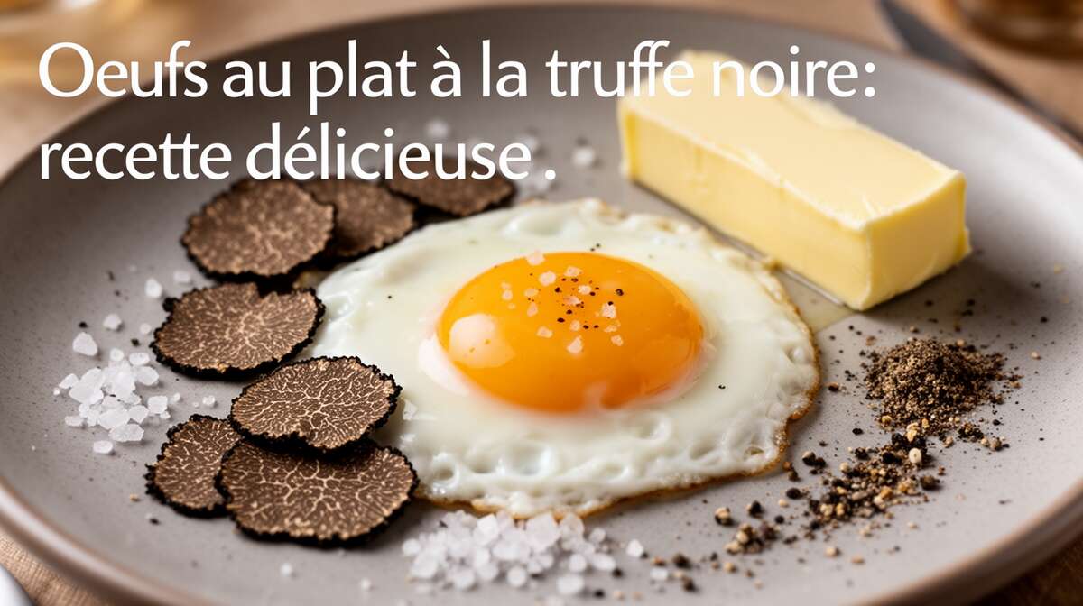 Oeufs au plat à la truffe noire : recette délicieuse