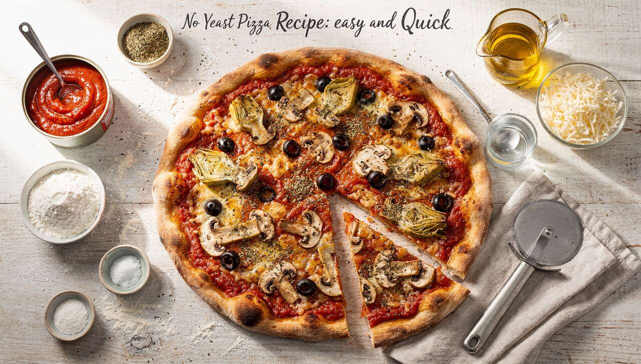 Recette de pizza sans levure : facile et rapide
