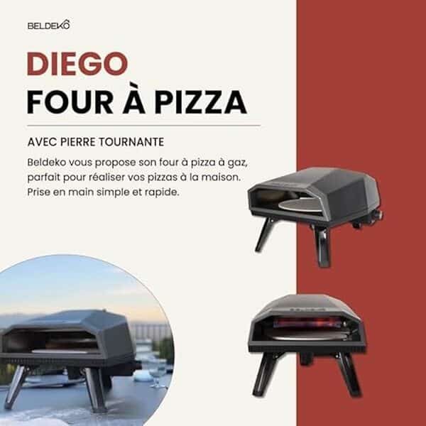 Découvrez notre analyse du four à pizza gaz Beldeko Diego avec pierre tournante innovante : performance, design et fonctionnalité au rendez-vous pour des pizzas parfaites à la maison.