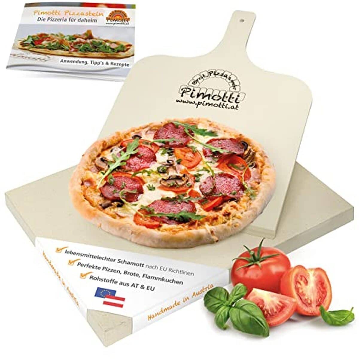 Test de la pierre à pizza Pimotti 202 002 : épaisseur 3 cm en argile réfractaire