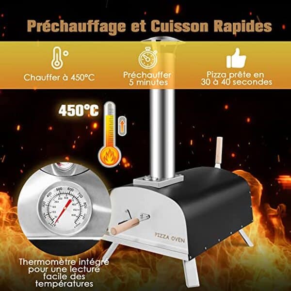Découvrez le four à pizza extérieur GYMAX, alliant performance et polyvalence pour des pizzas parfaites. Guide d'achat et avis détaillé.