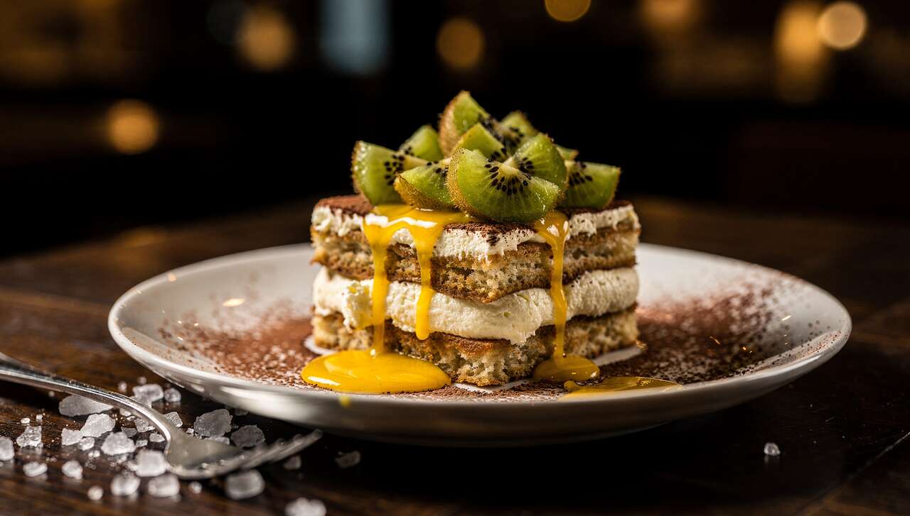 Tiramisu aux kiwis et Limoncello : recette gourmande
