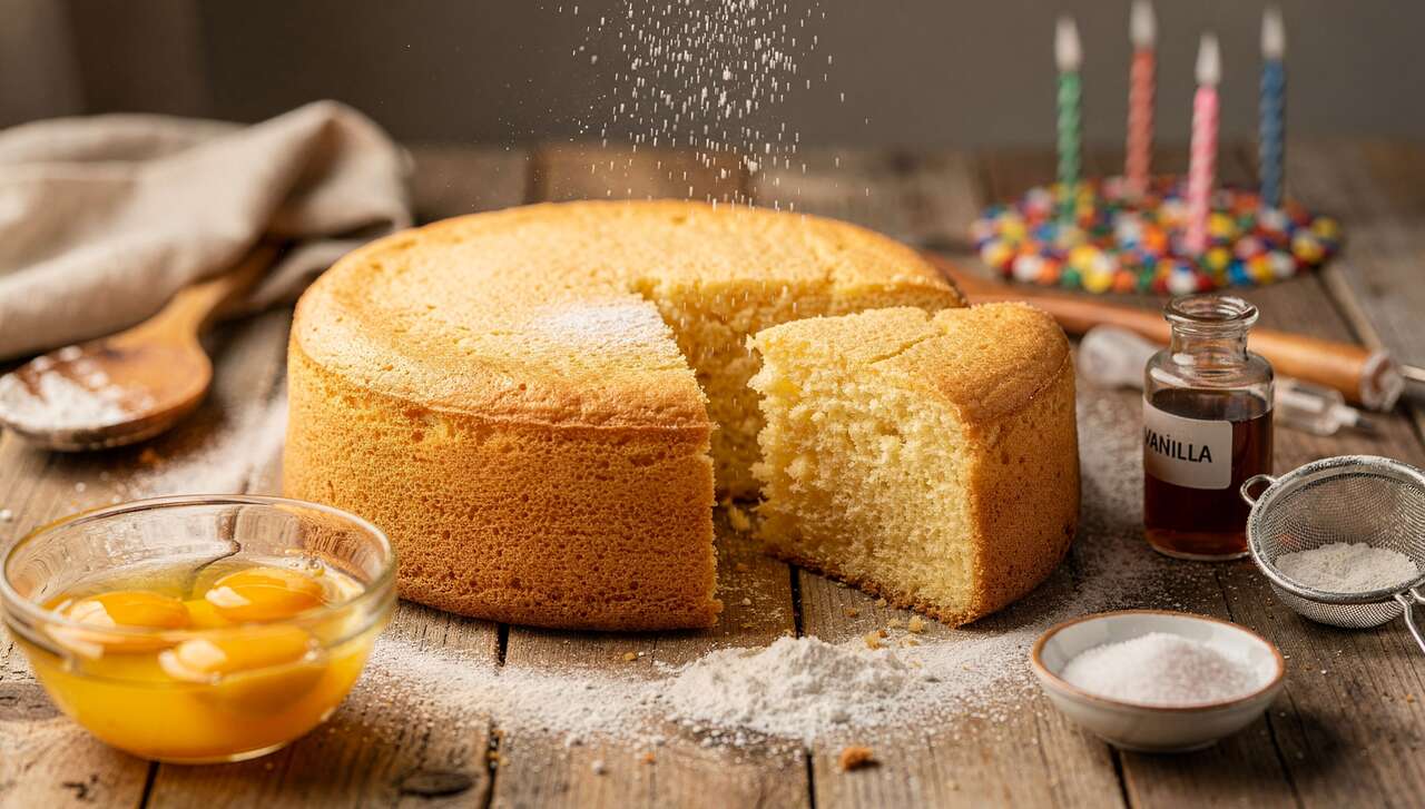 Pan di spagna : base idéale pour gâteau d'anniversaire