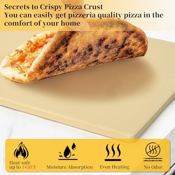 Découvrez notre test complet de la pierre à pizza Tonchean 60 x 40 cm : un accessoire indispensable pour des pizzas maison dignes des meilleures pizzerias.