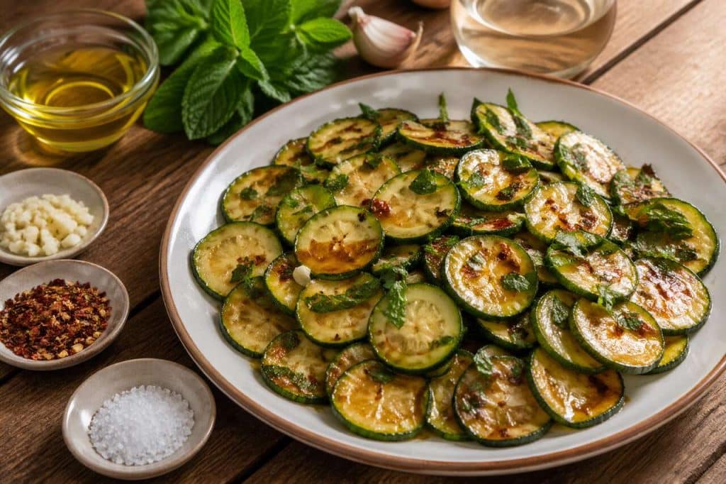 Courgettes à la scapece : recette italienne authentique