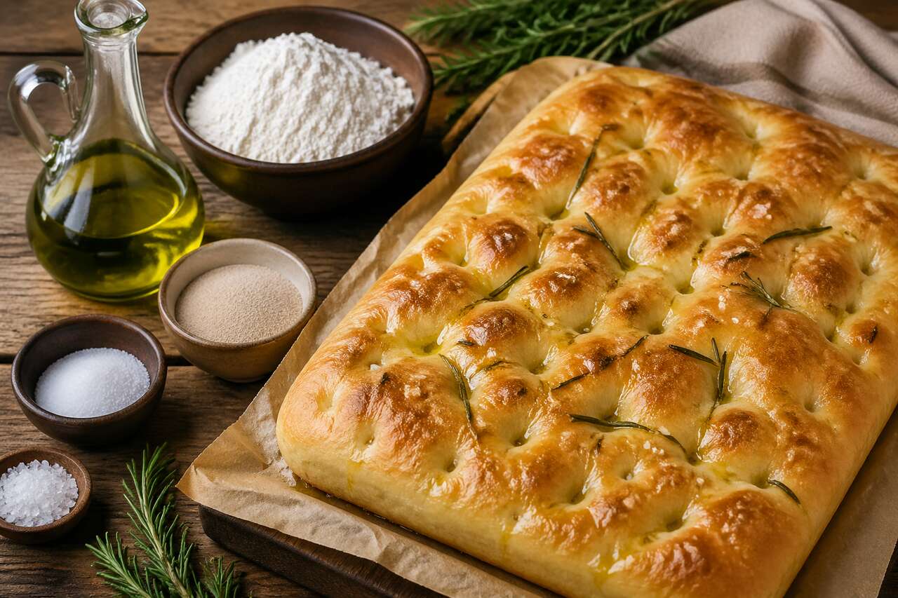 Recette de focaccia italienne authentique