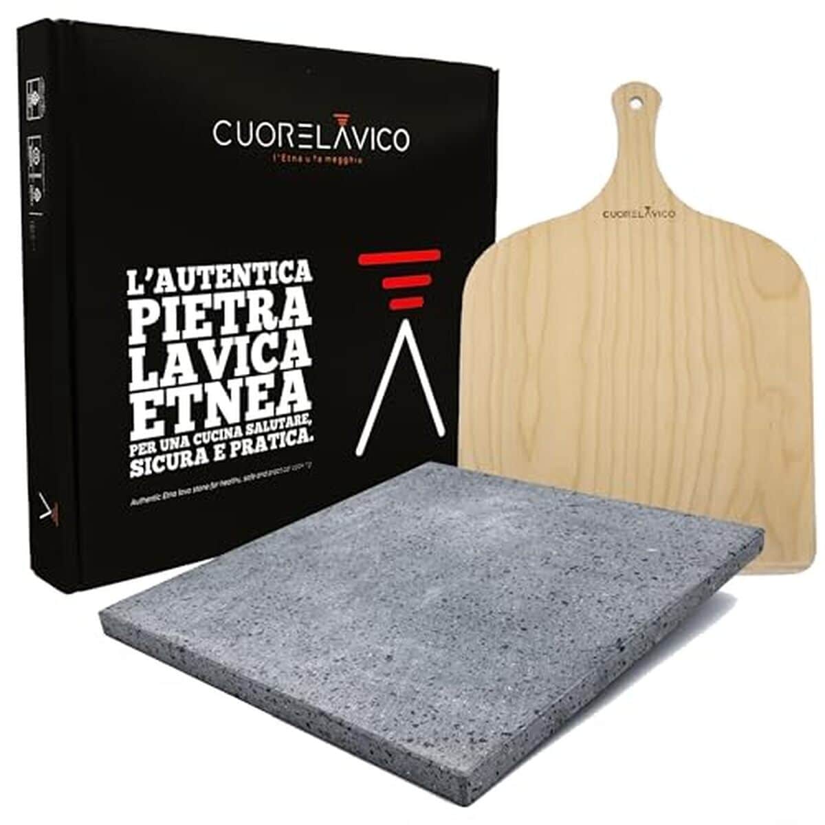 Test : cUORE LAVICO pierre à pizza en pierre de lave de l'Etna