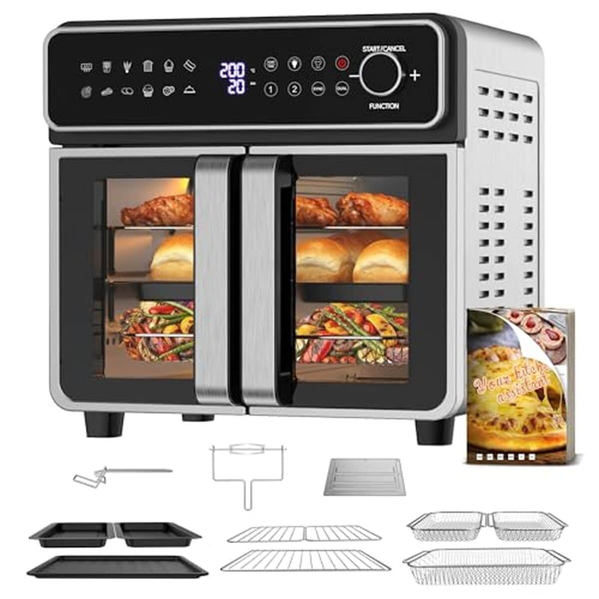 Test : friteuse air fryer EMPHSISM 23L XXL, puissance et polyvalence