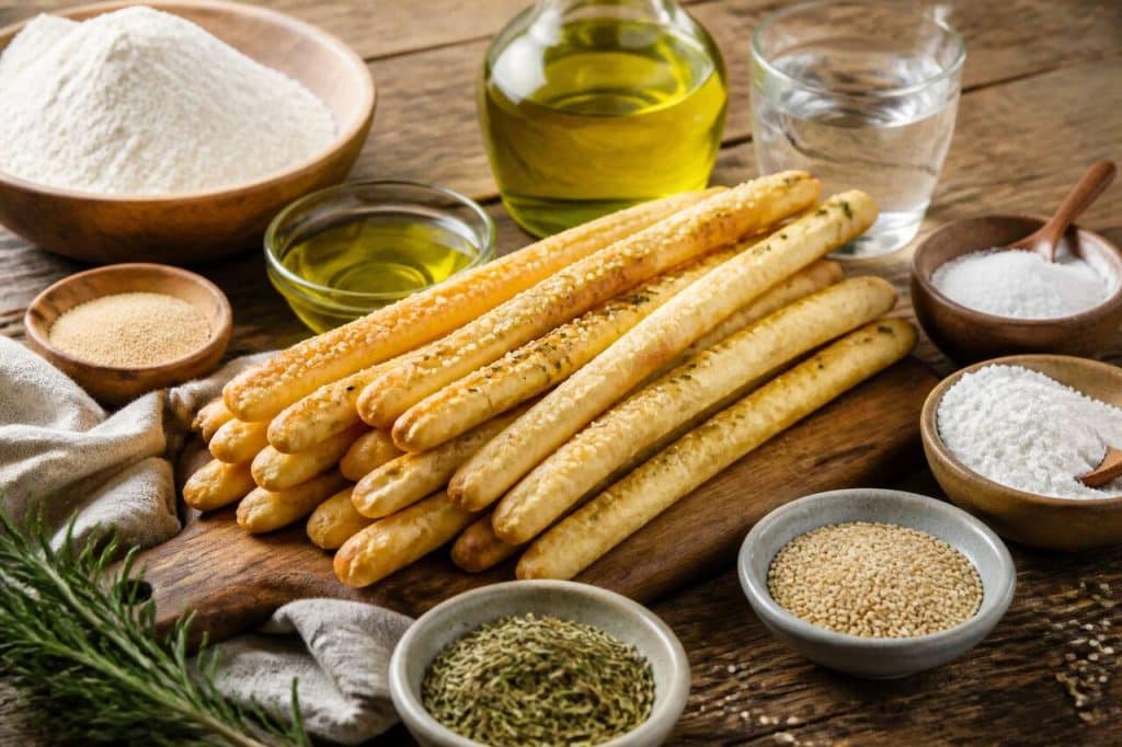 Recette traditionnelle de gressins italiens maison