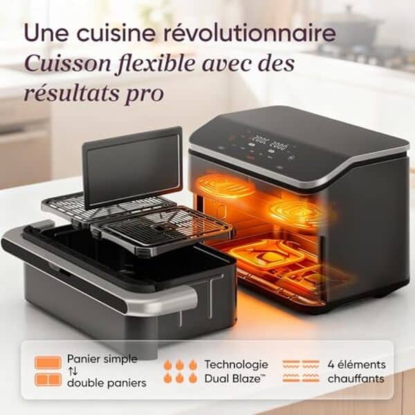 Examinez les performances de la friteuse sans huile COSORI Twinfry 10L avec contrôle smart. Évaluations, fonctionnalités et avis utilisateurs détaillés.