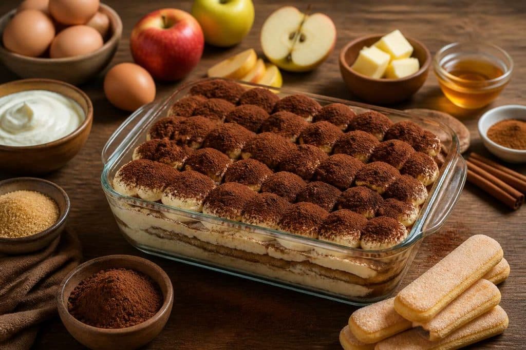 Recette tiramisu aux pommes : dessert gourmand et fruité