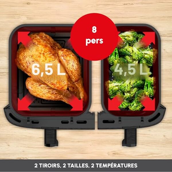 Découvrez notre test complet du moulinex dual easy fry xxl avec ses deux tiroirs révolutionnaires pour une cuisson simplifiée et efficace