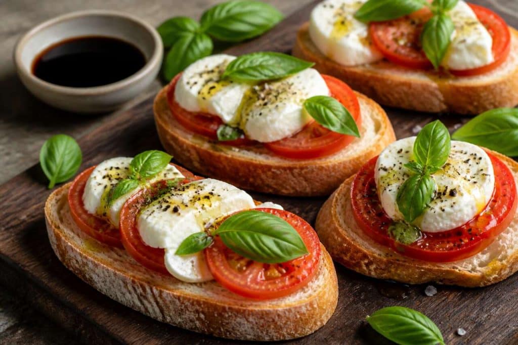 Recette de bruschetta caprese : découvrez ce classique italien