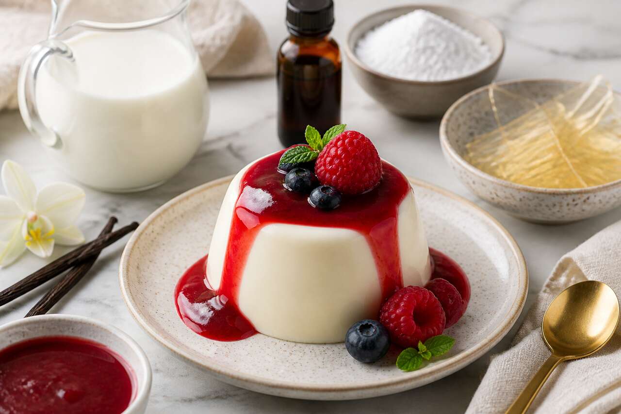 Recette de panna cotta italienne authentique