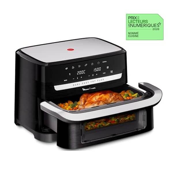 Découvrez notre analyse complète de la friteuse Moulinex Easy Fry Dual Flex 9L : performance, efficacité et innovation pour une cuisson parfaite avec double zone.