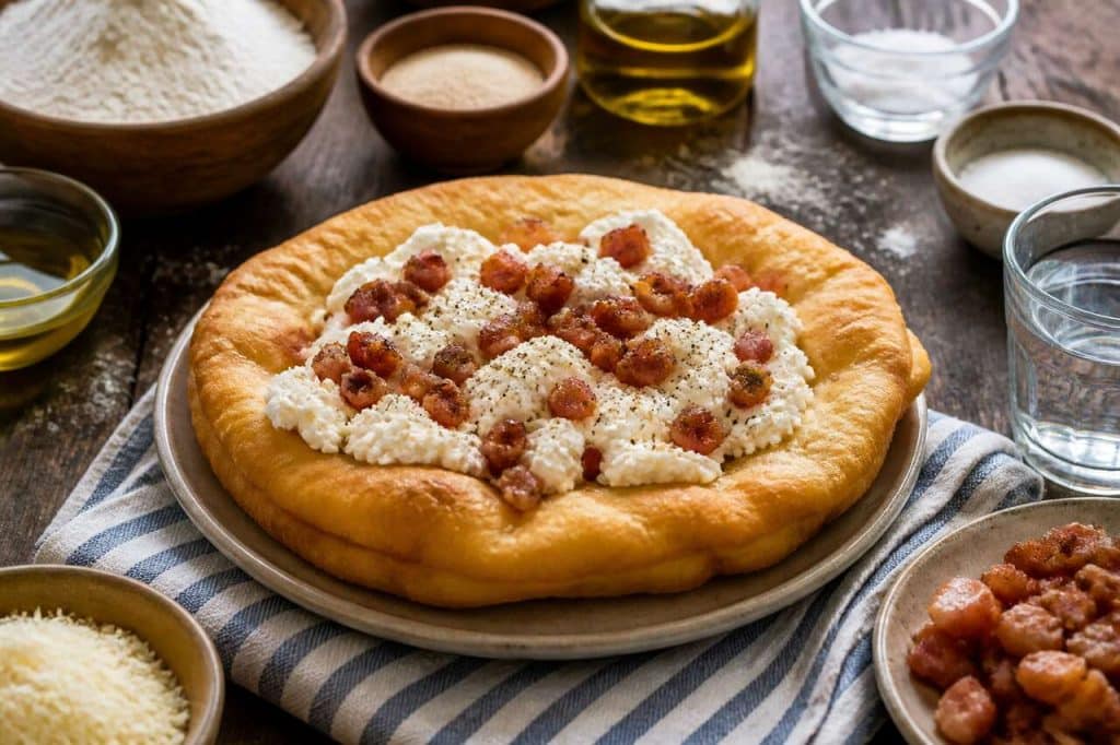 Recette authentique italienne : pizza frite à la ricotta et cicoli