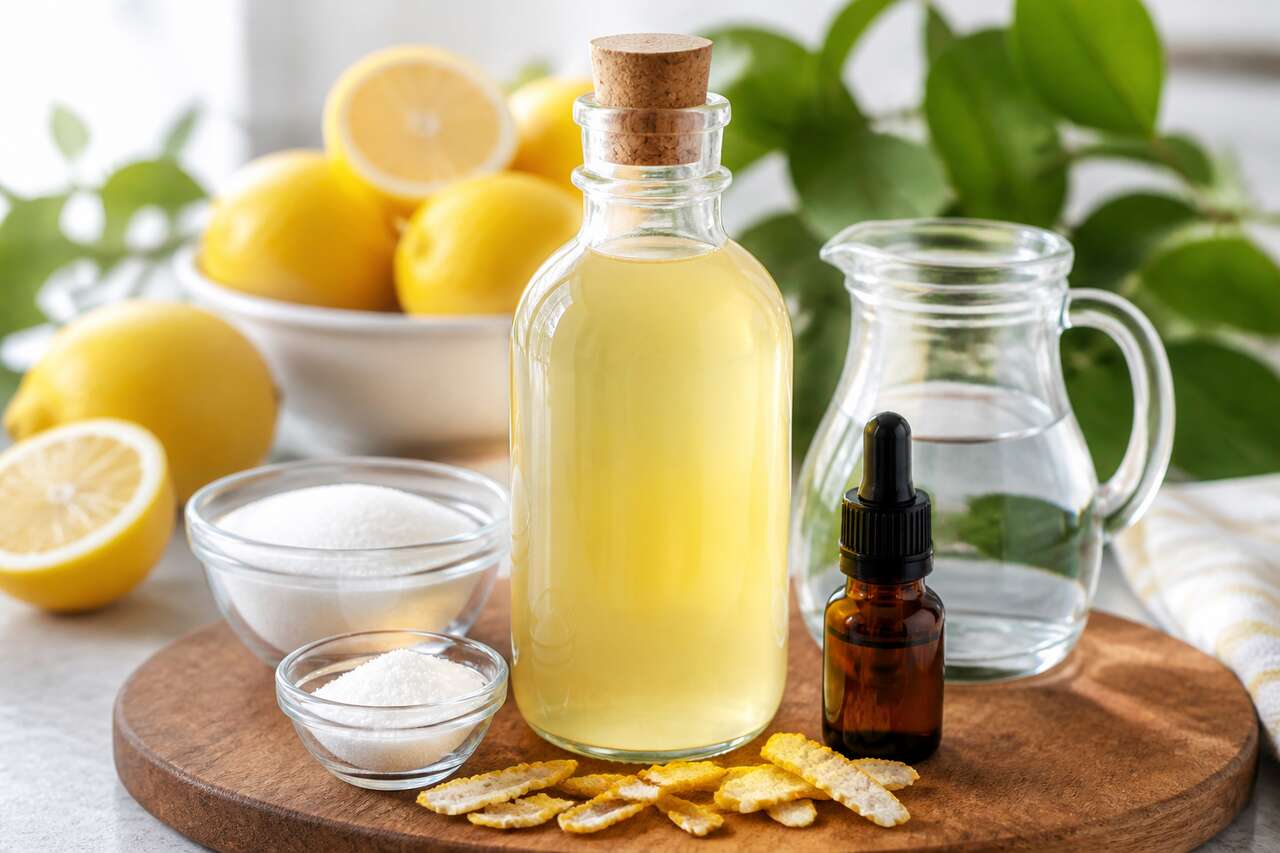 Recette de sirop de citron pour citronnade maison