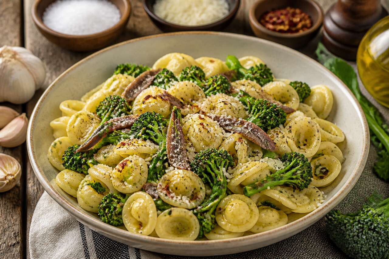 Recette italienne : orecchiette au brocoli rave