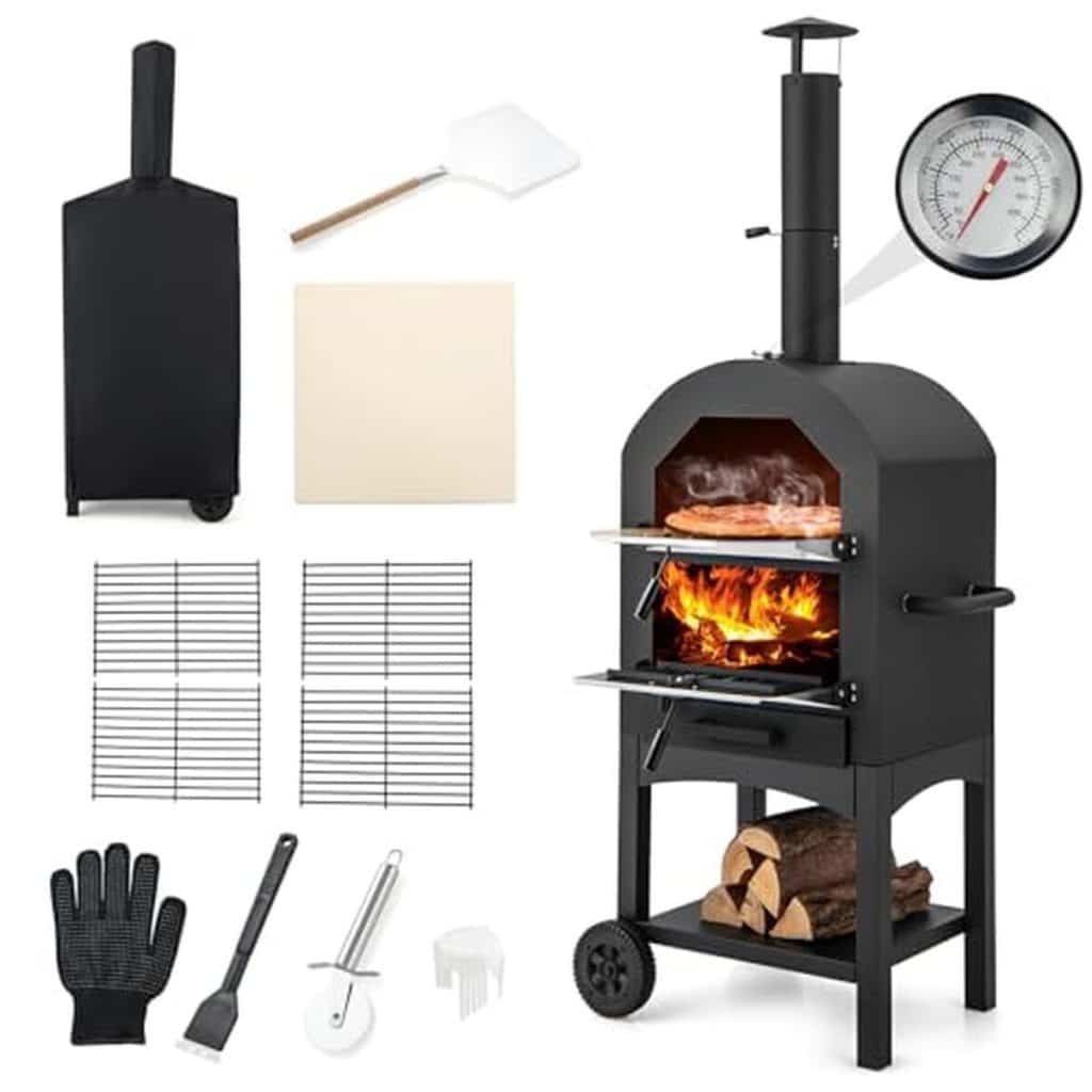 Test du four à pizza extérieur GYMAX 162cm : polyvalence et performance