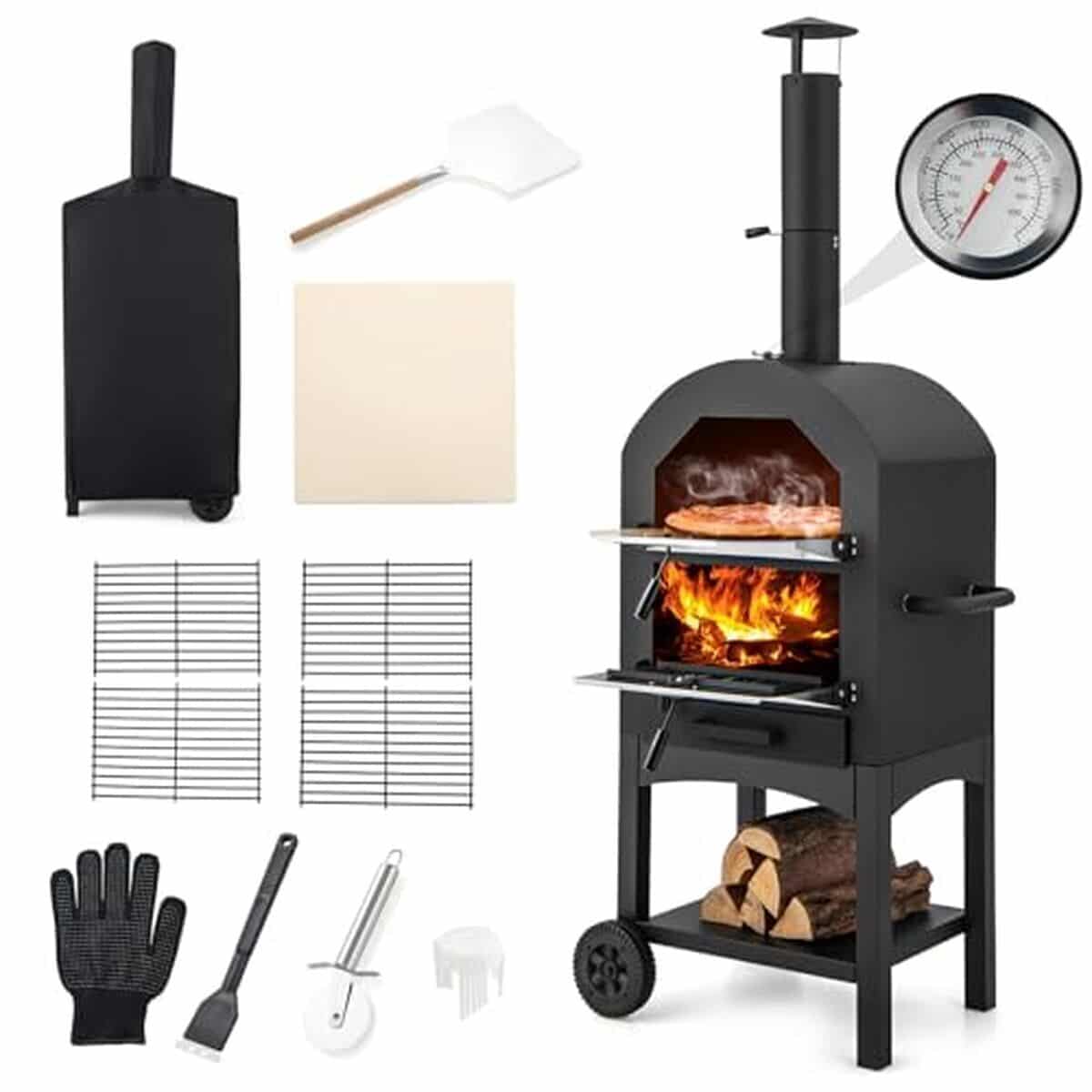 Test du four à pizza extérieur GYMAX 162cm : polyvalence et performance
