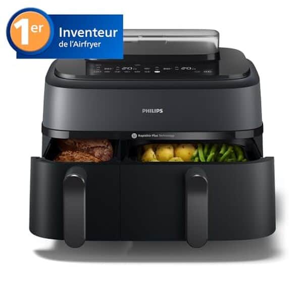 Découvrez notre test détaillé de la Philips Airfryer série 5000 avec double panier et fonction vapeur. Performances, avantages et avis complets. 