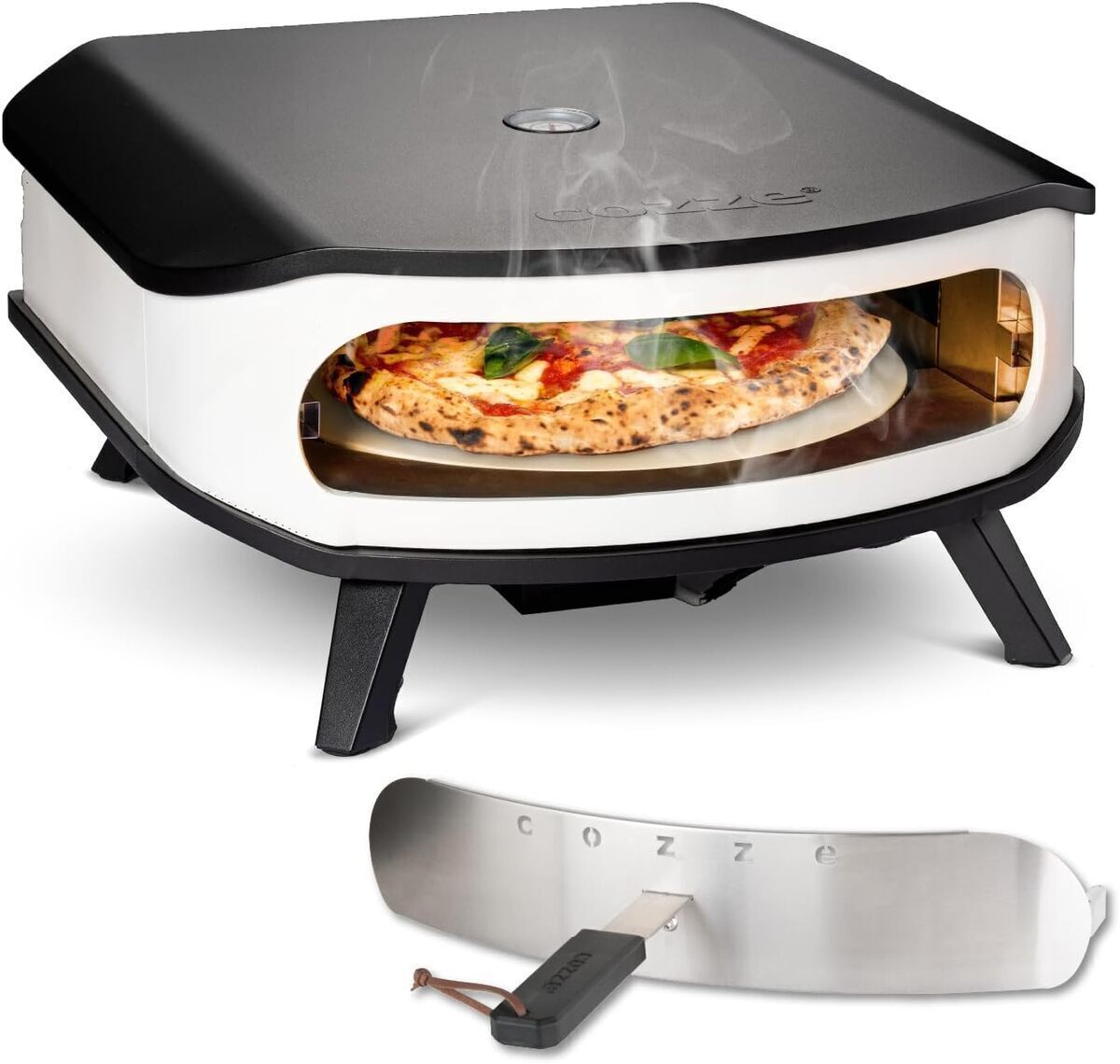 Test du four à pizza à gaz Cozze 6, 0 kW avec pierre rotative