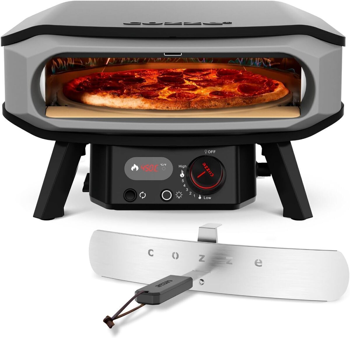Test du four à pizza Cozze 17" Premium Rotate : grande capacité et accessoires inclus