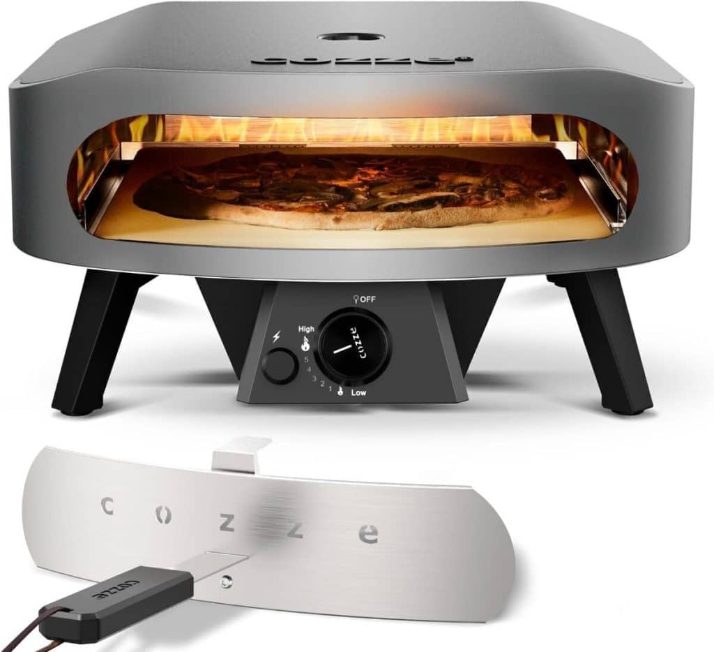 Test : four à pizza à gaz cozze Grand 17 pouces, performance extérieure à 8, 0 kW