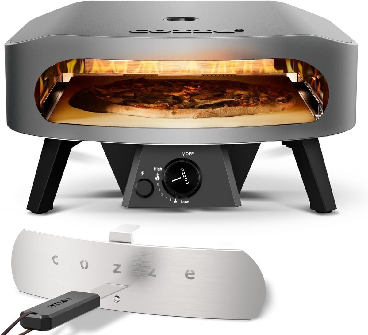Test : four à pizza à gaz cozze Grand 17 pouces, performance extérieure à 8, 0 kW