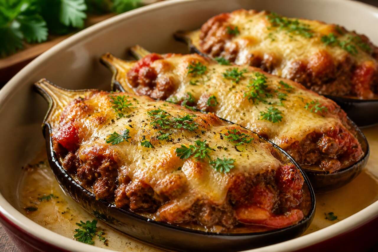 Recette d'aubergines farcies savoureuses