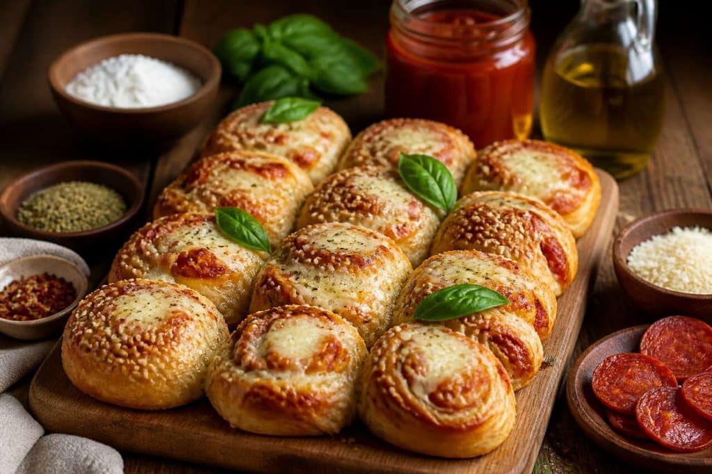 Recette de roulades de pizza maison