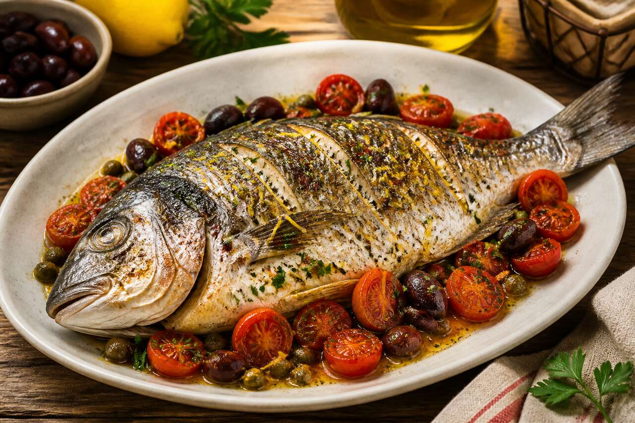Recette traditionnelle de daurade des Pouilles