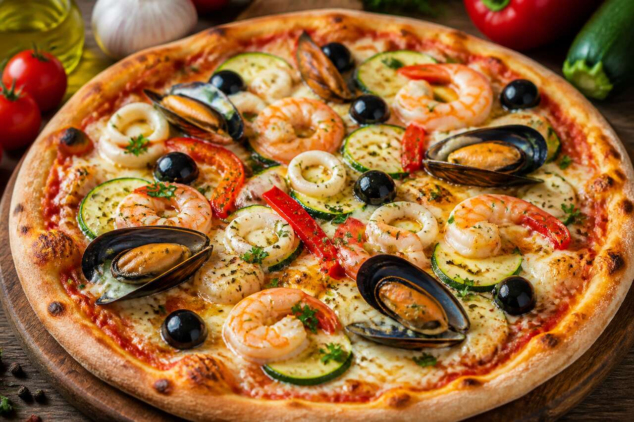 Recette pizza mer et jardin : saveurs maritimes et terrestres