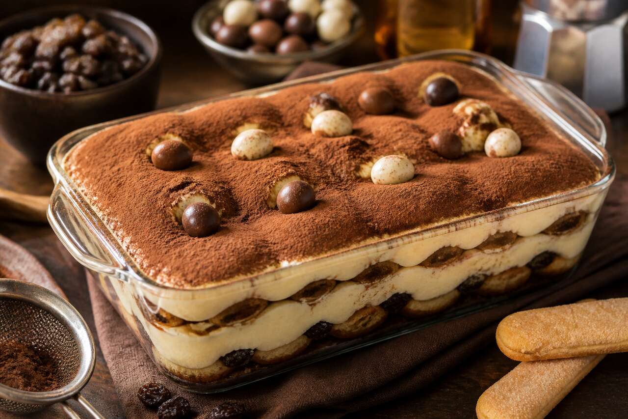 Tiramisu aux raisins et Muscat : recette gourmande