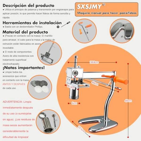 Découvrez notre test détaillé de la machine à pâtes SXSJMY avec 8 moules en acier : performances, facilité d'utilisation et qualité de fabrication analysées.