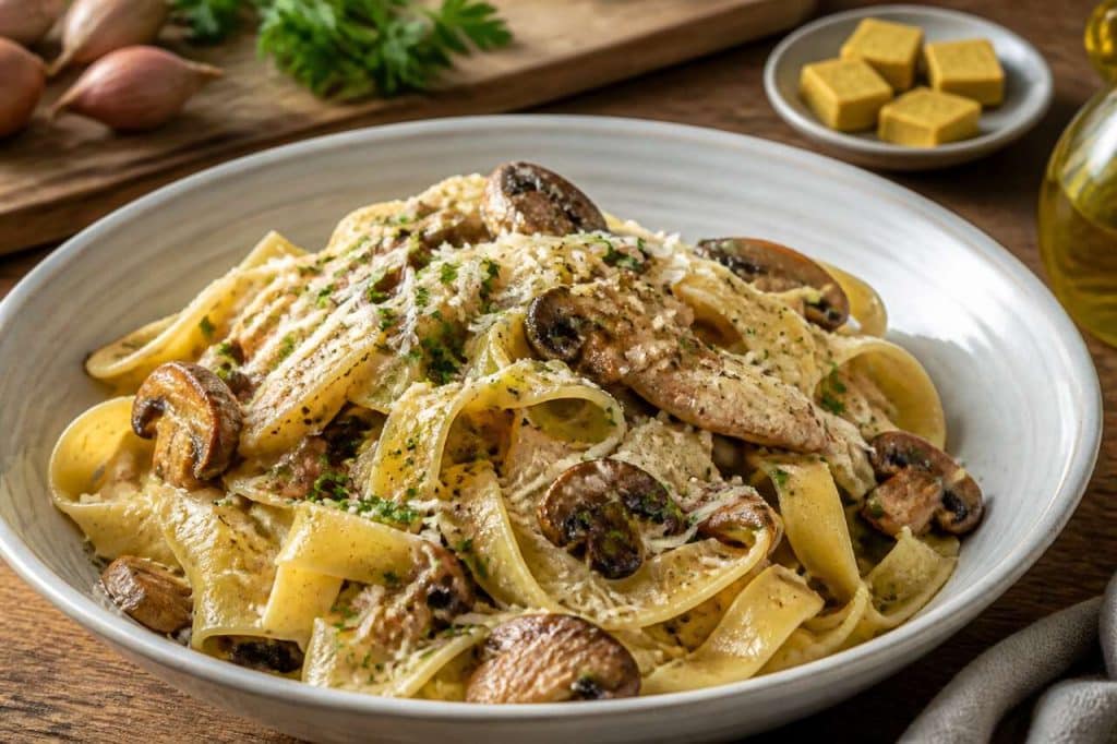 Recette italienne : pappardelle aux cèpes