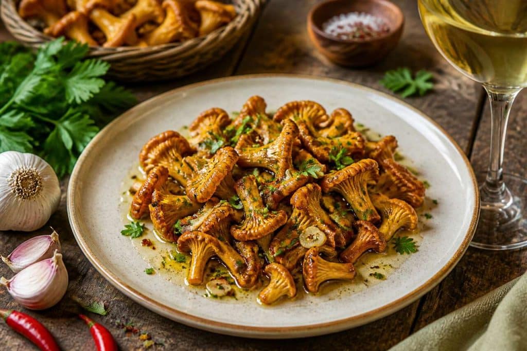 Girolles trifolées : recette italienne savoureuse