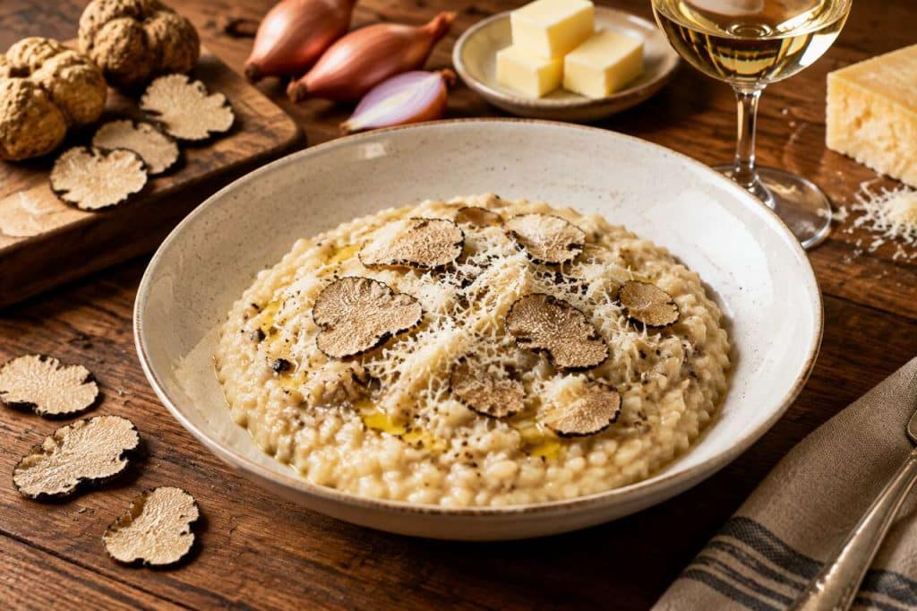 Recette de risotto à la truffe blanche