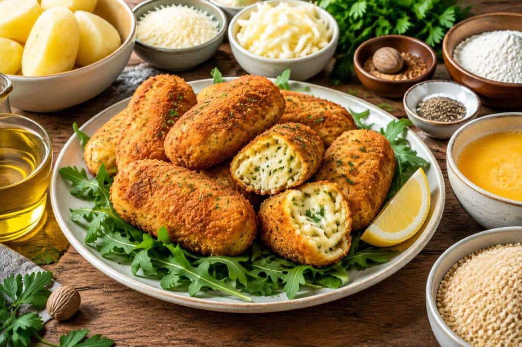 Recette italienne : croquettes de pommes de terre savoureuses
