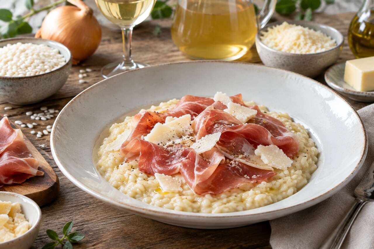 Recette italienne : risotto au jambon cru San Daniele