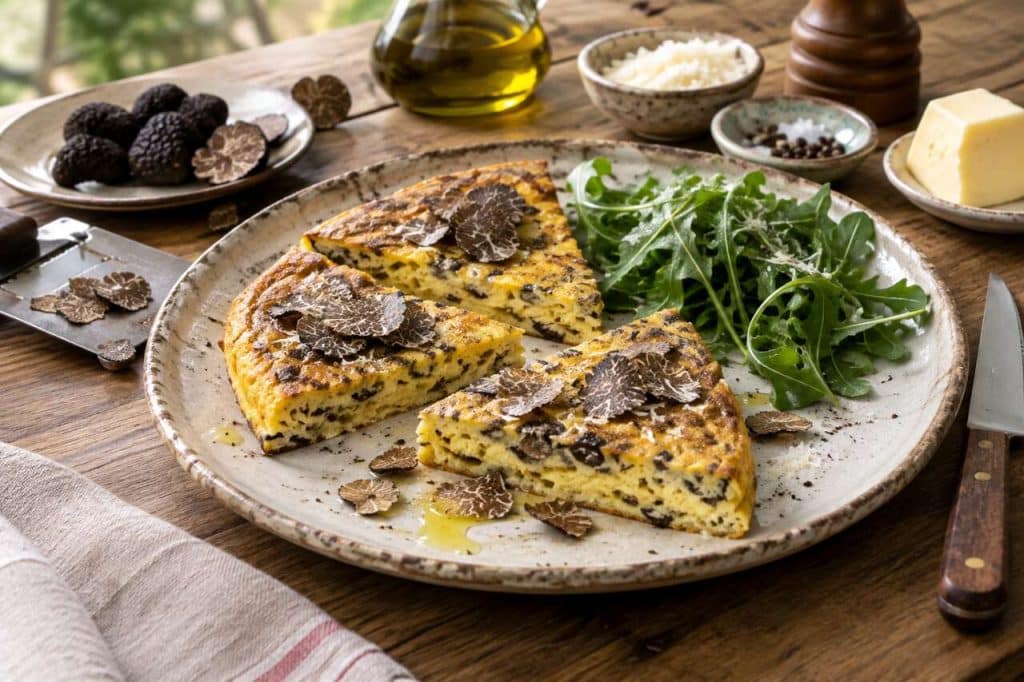 Frittata à la truffe noire : recette italienne savoureuse